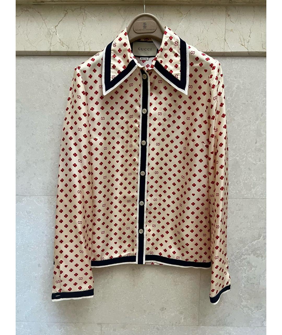 GUCCI Мульти шелковый костюм с юбками, фото 6