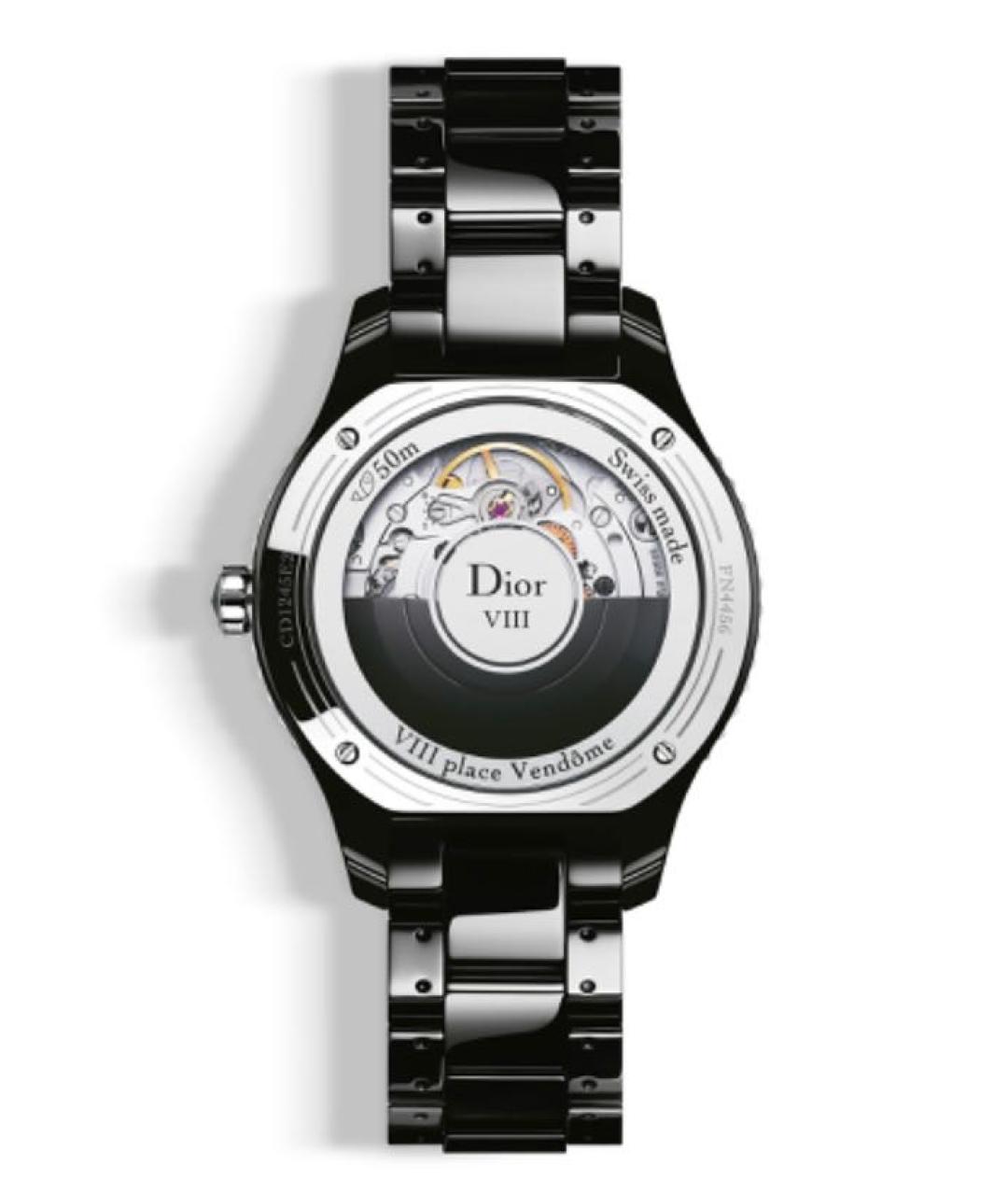 CHRISTIAN DIOR Черные стальные часы, фото 3