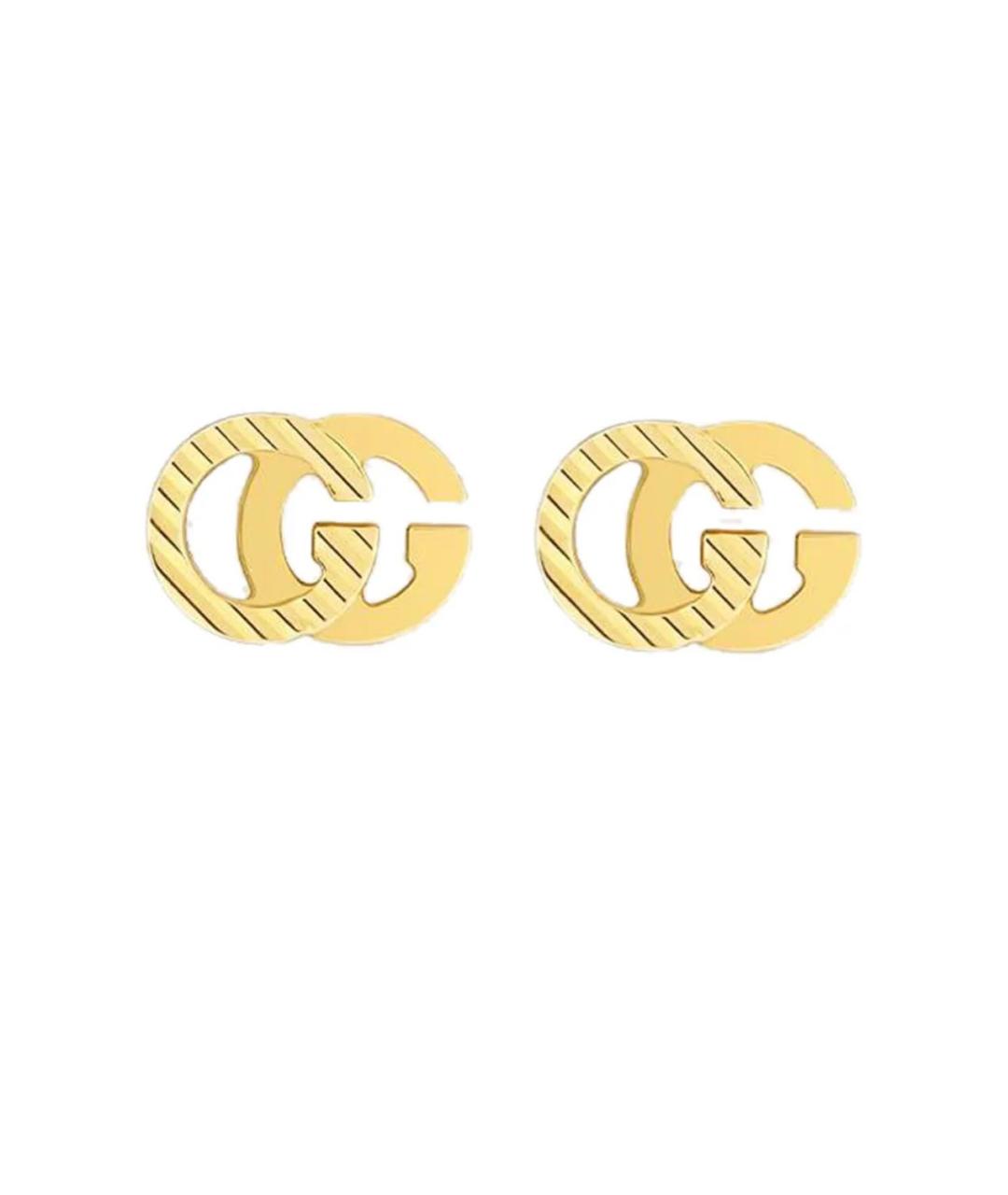 GUCCI Золотые серьги из желтого золота, фото 1