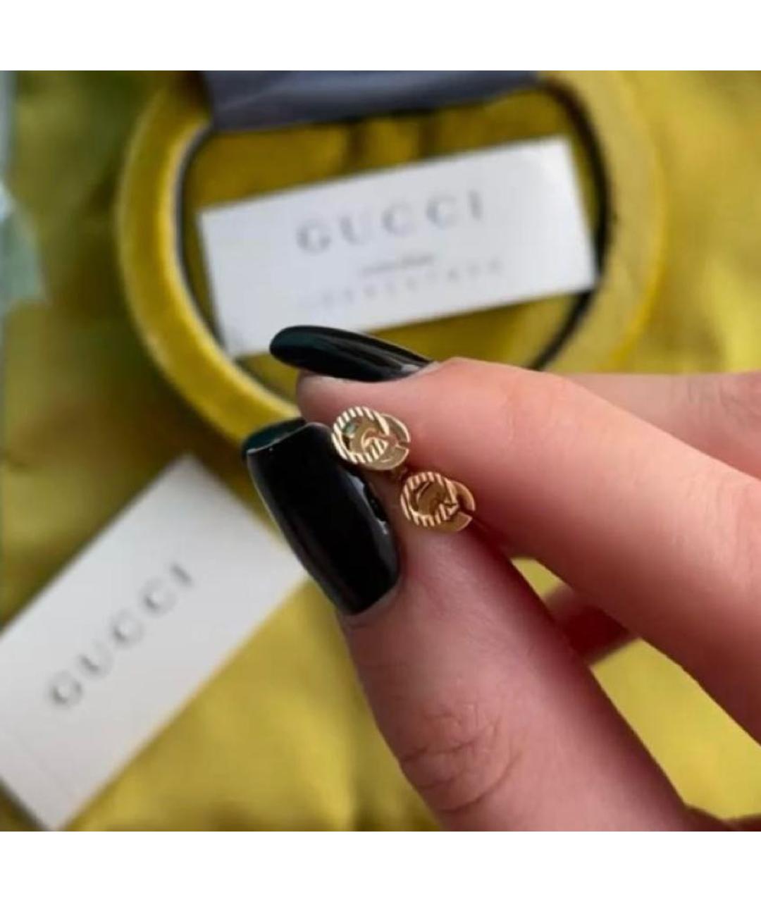 GUCCI Золотые серьги из желтого золота, фото 5