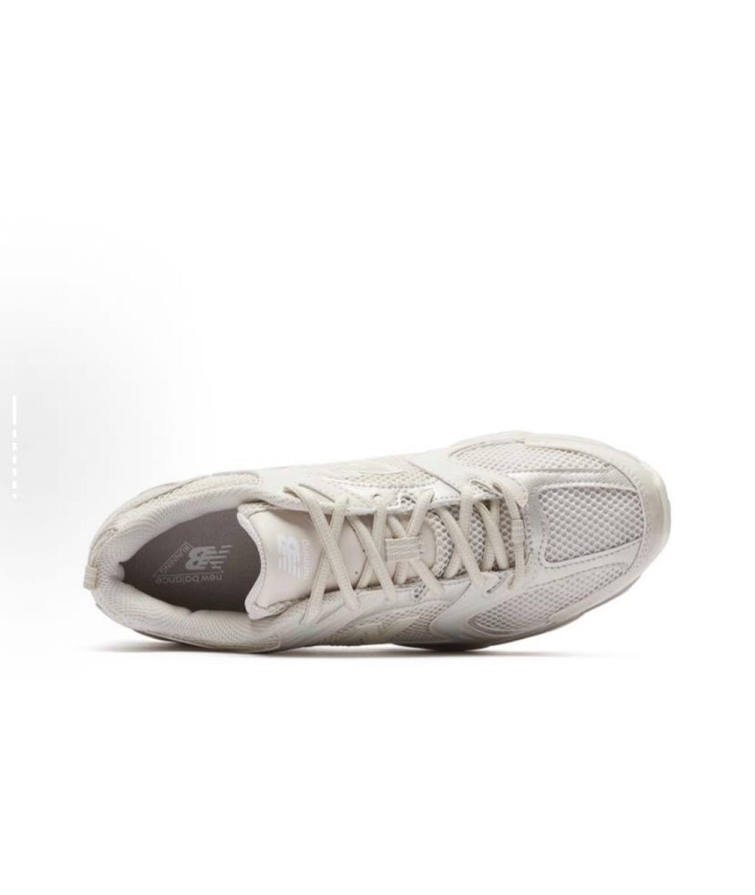 NEW BALANCE Бежевые резиновые низкие кроссовки / кеды, фото 3