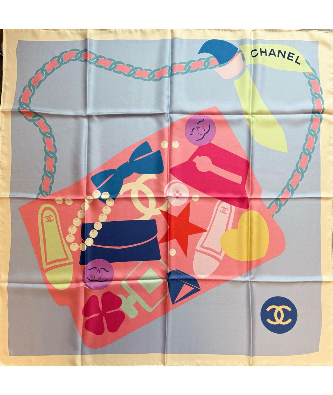 CHANEL Мульти шелковый платок, фото 3