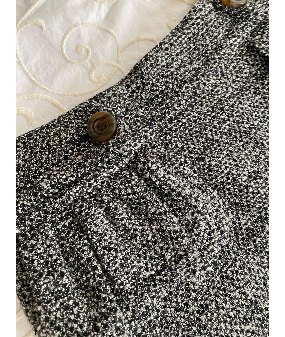 BURBERRY Серая юбка мини, фото 7