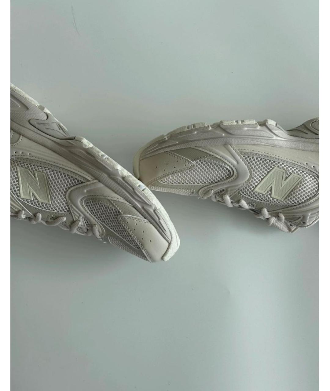 NEW BALANCE Бежевые резиновые кроссовки, фото 7