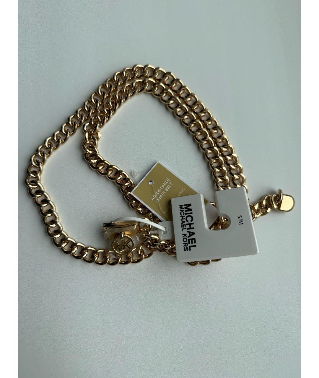 MICHAEL KORS Золотой ремень, фото 5