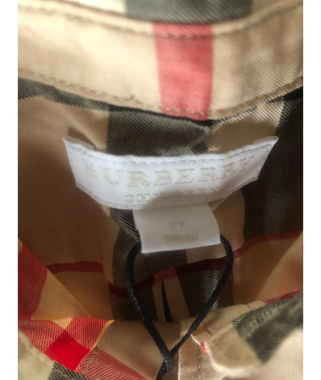 BURBERRY Хлопковая детская рубашка, фото 3
