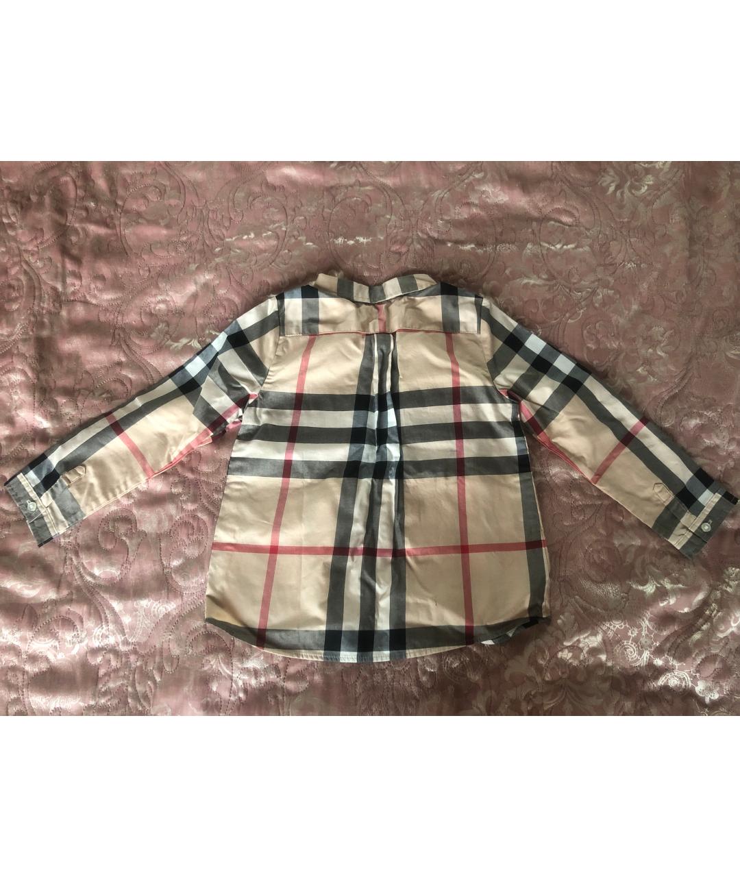 BURBERRY Хлопковая детская рубашка, фото 2
