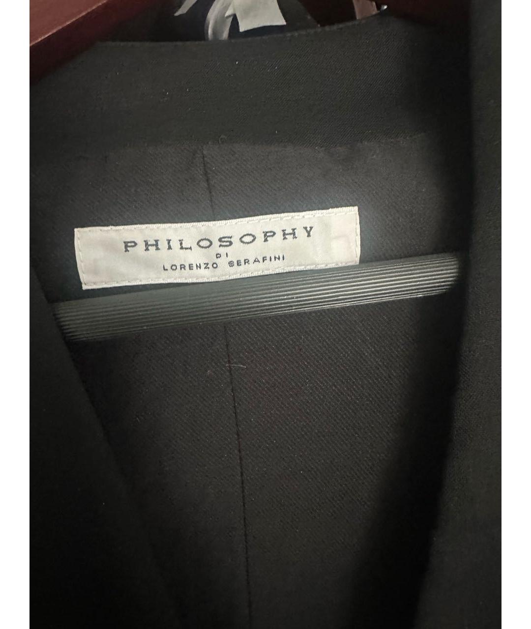 PHILOSOPHY DI LORENZO SERAFINI Черный жилет, фото 3