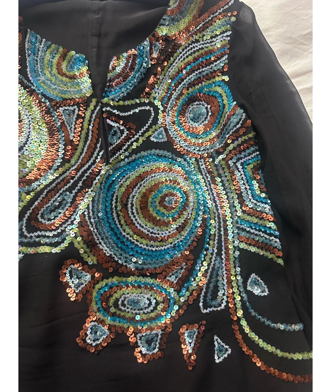 KENZO Черная шифоновая блузы, фото 2