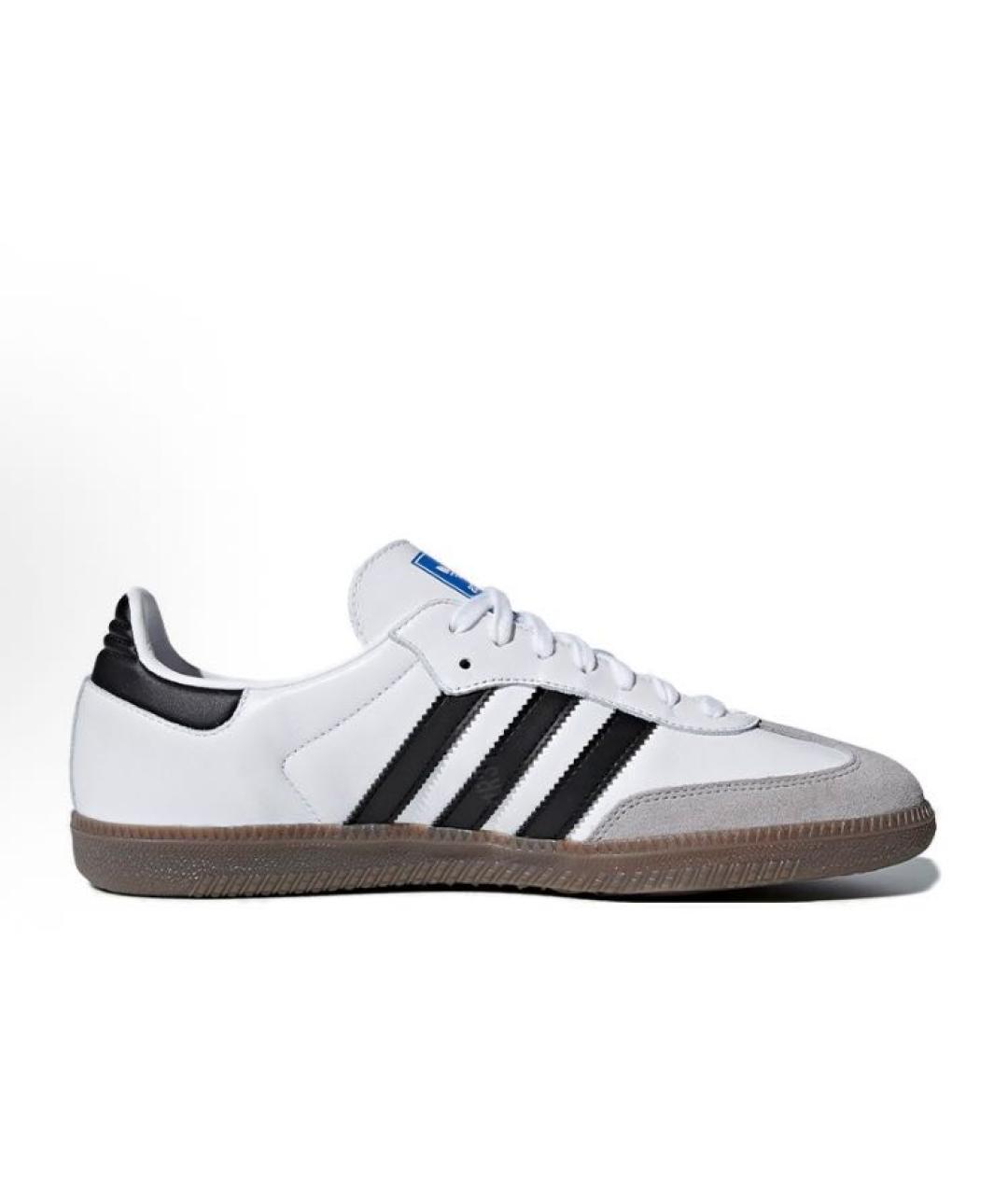 ADIDAS Белые кожаные низкие кроссовки / кеды, фото 8