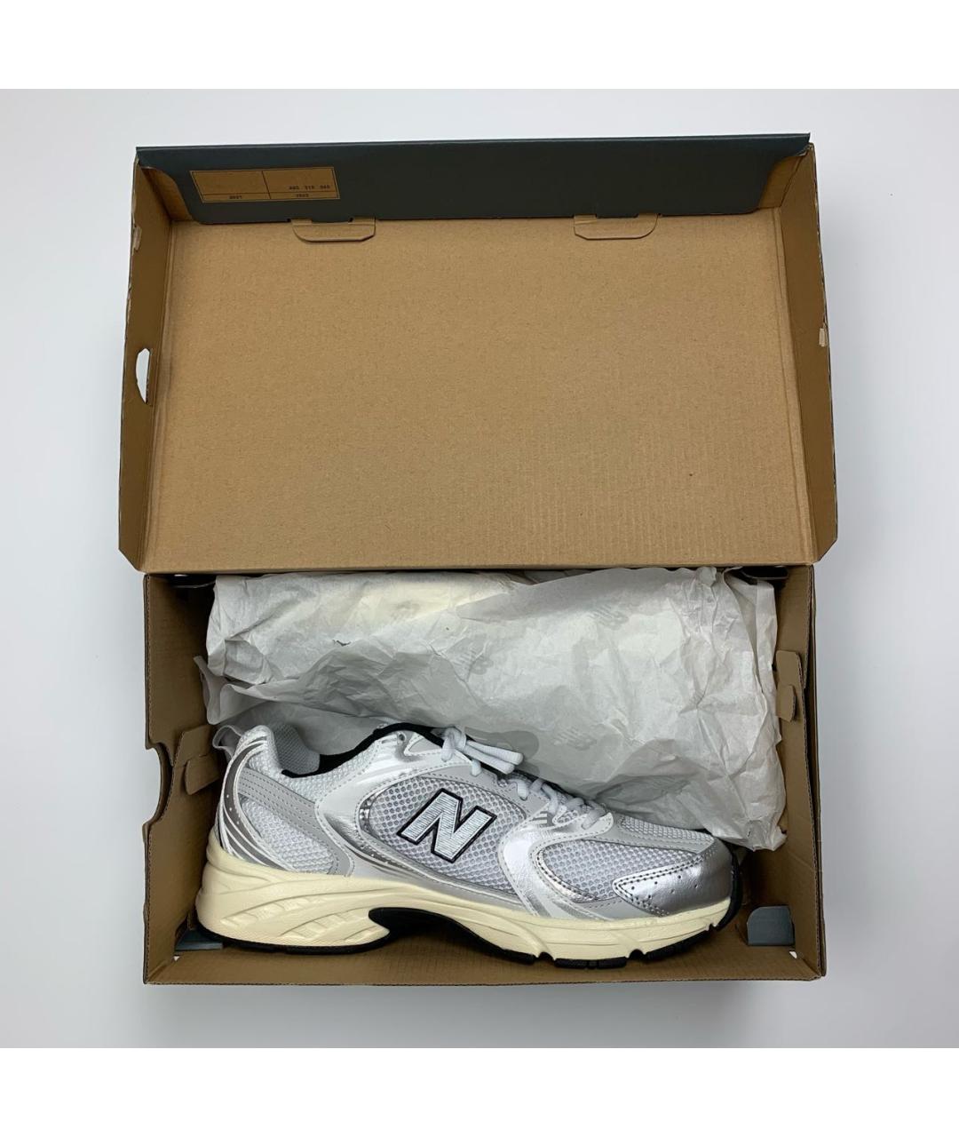NEW BALANCE Бежевые синтетические низкие кроссовки / кеды, фото 2