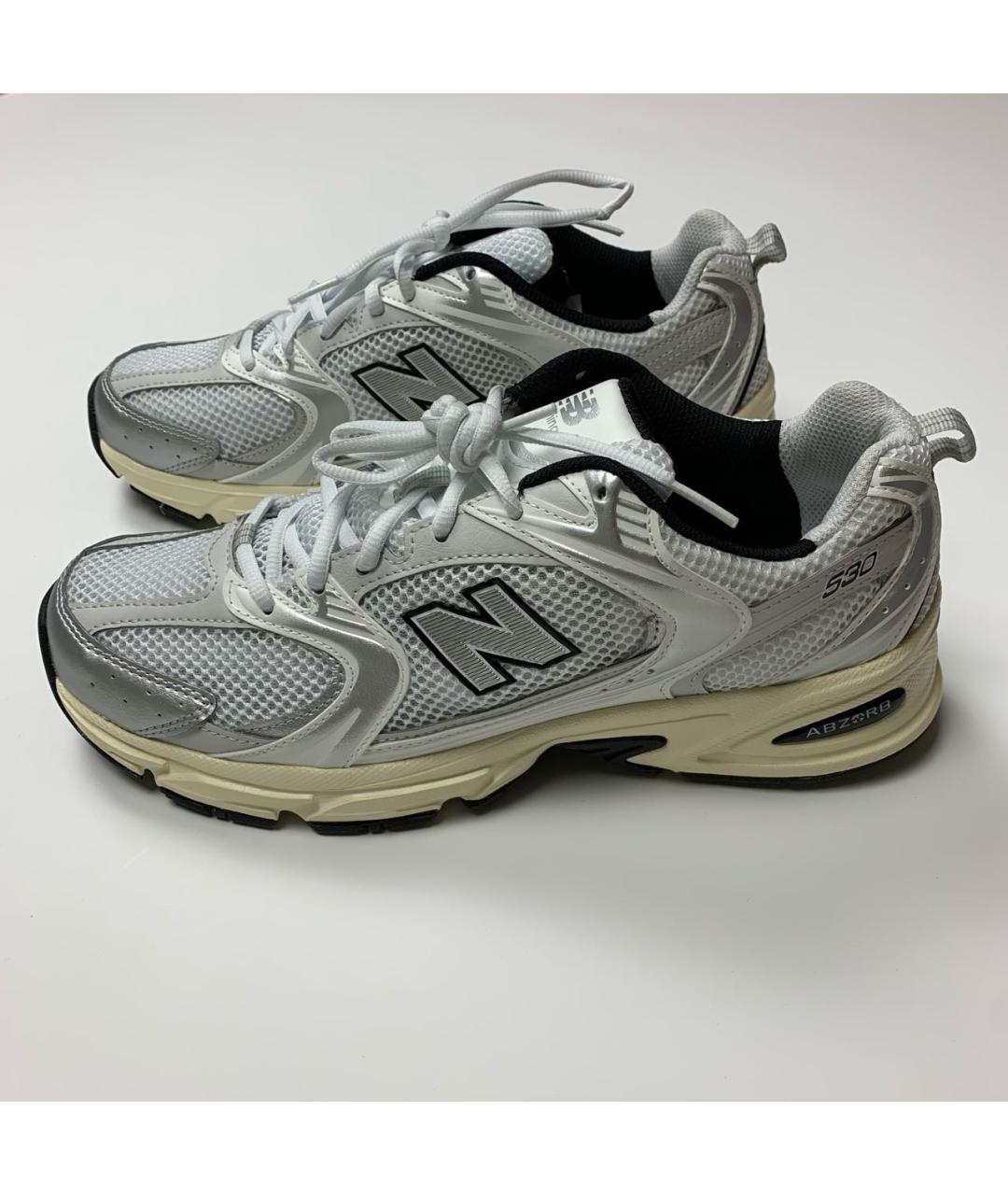 NEW BALANCE Бежевые синтетические низкие кроссовки / кеды, фото 3