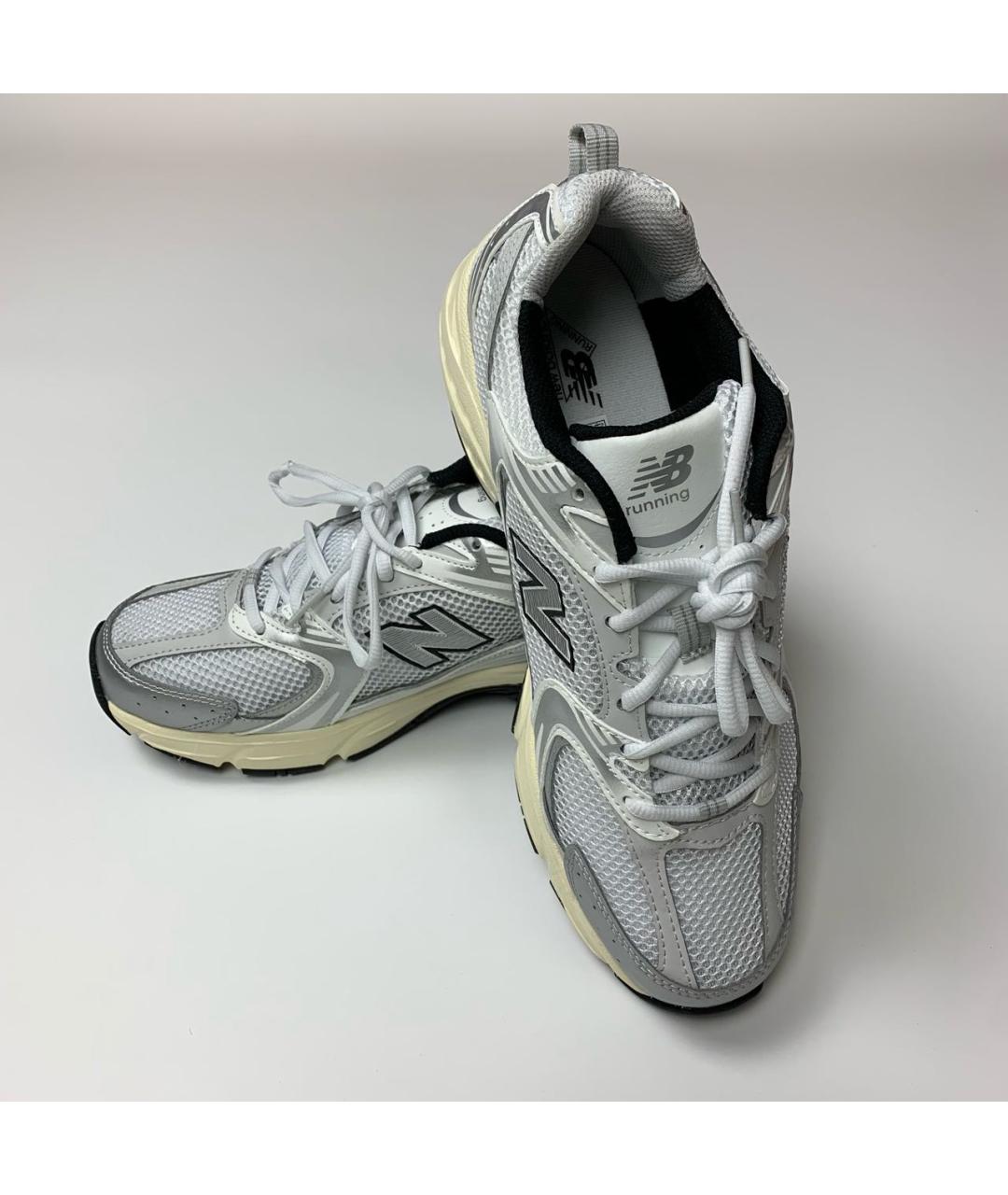 NEW BALANCE Бежевые синтетические низкие кроссовки / кеды, фото 7