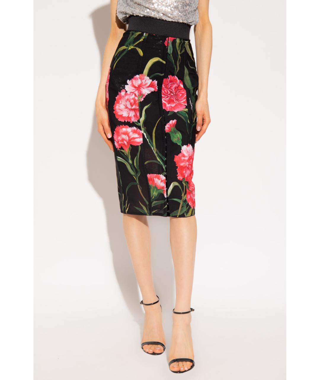 DOLCE&GABBANA Мульти юбка миди, фото 4