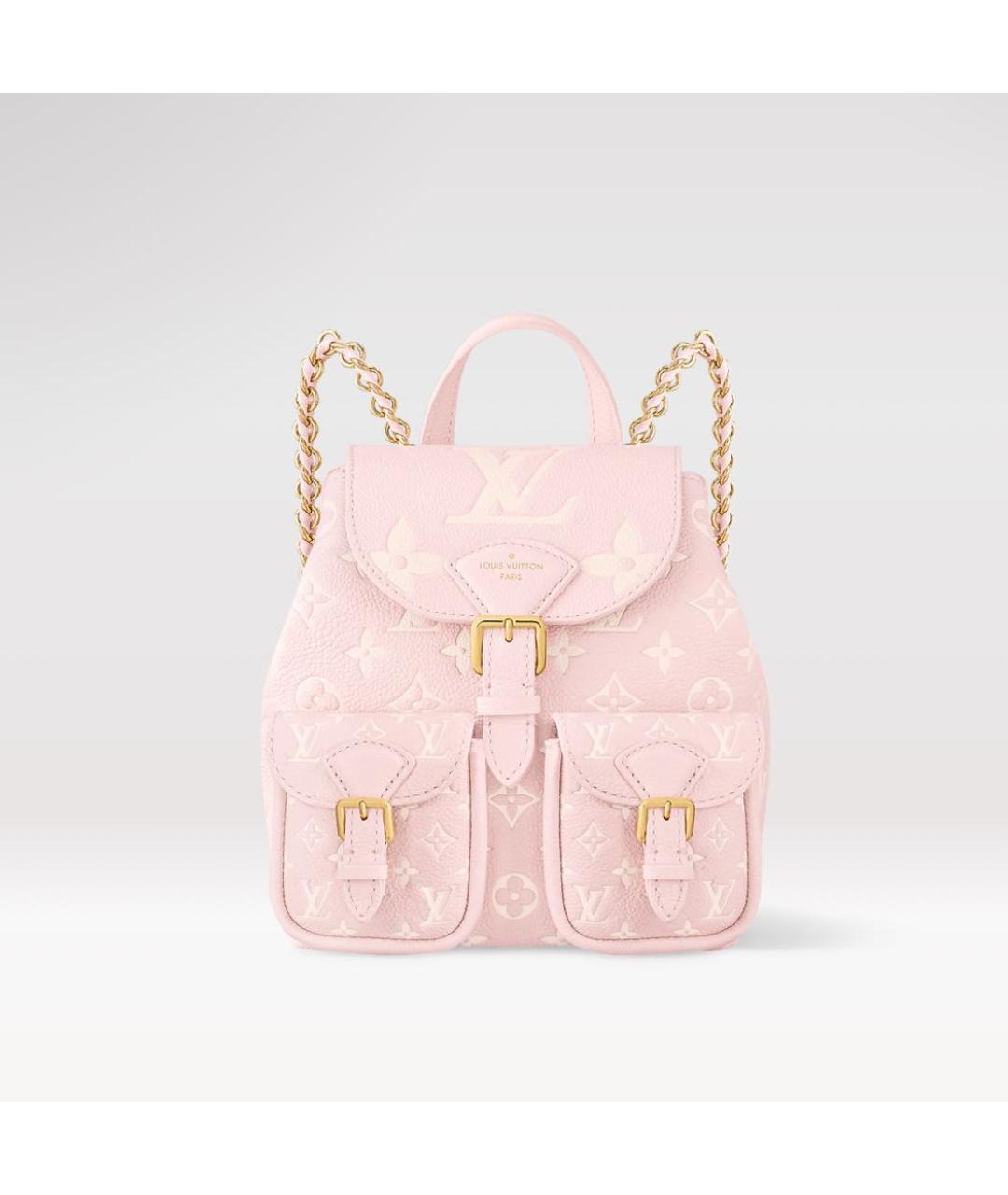 LOUIS VUITTON Розовый кожаный рюкзак, фото 1