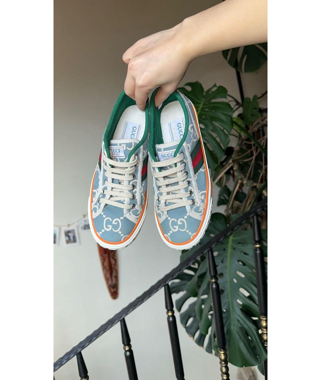 GUCCI Бежевые кеды, фото 2