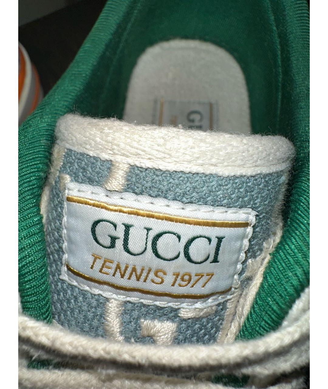GUCCI Бежевые кеды, фото 7