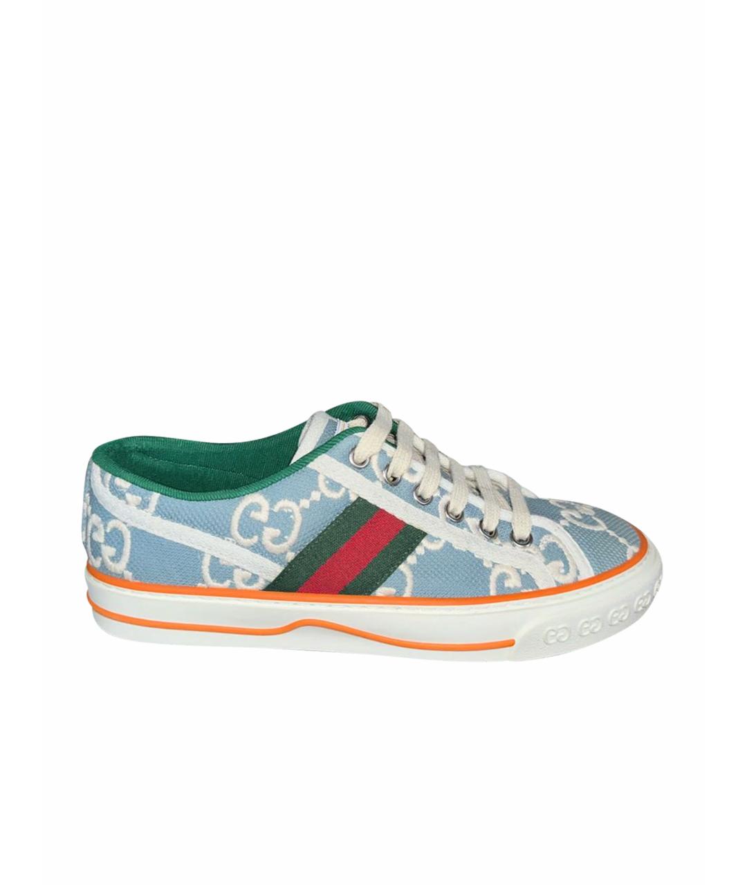 GUCCI Бежевые кеды, фото 1