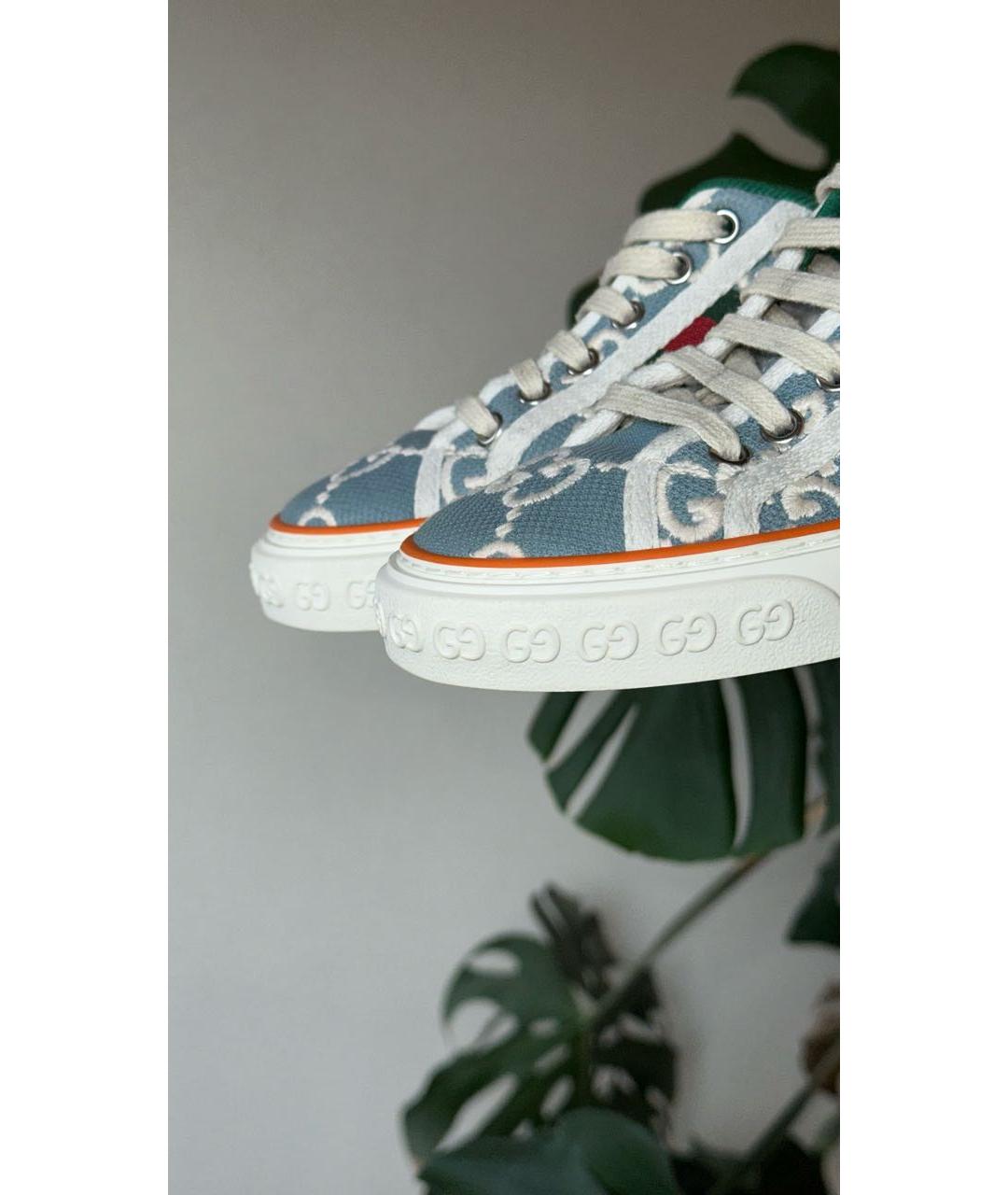 GUCCI Бежевые кеды, фото 3