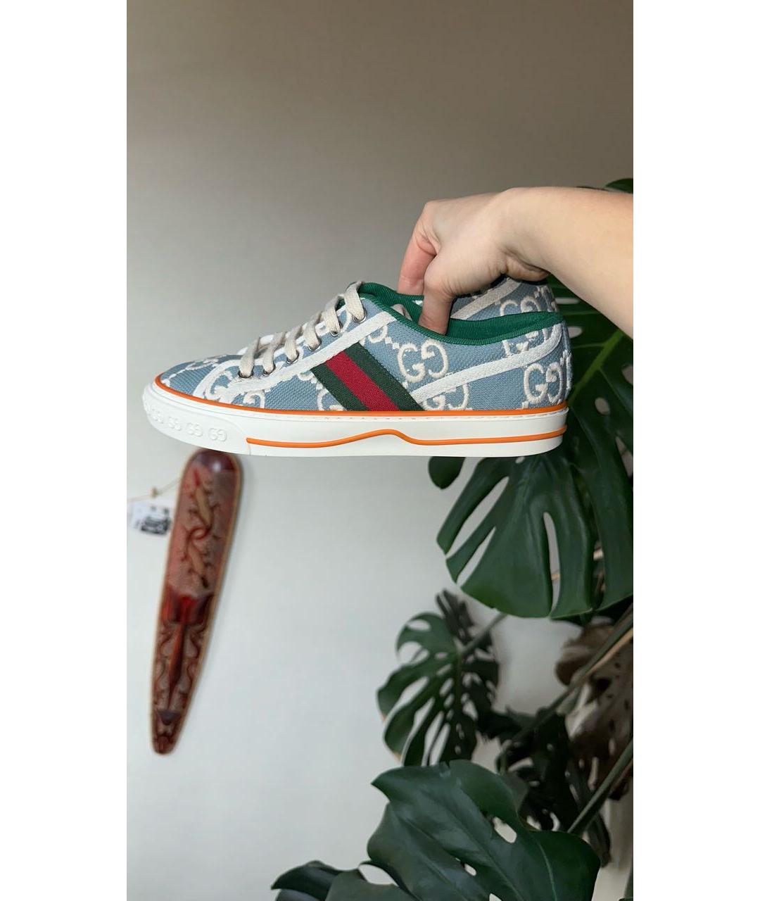 GUCCI Бежевые кеды, фото 8