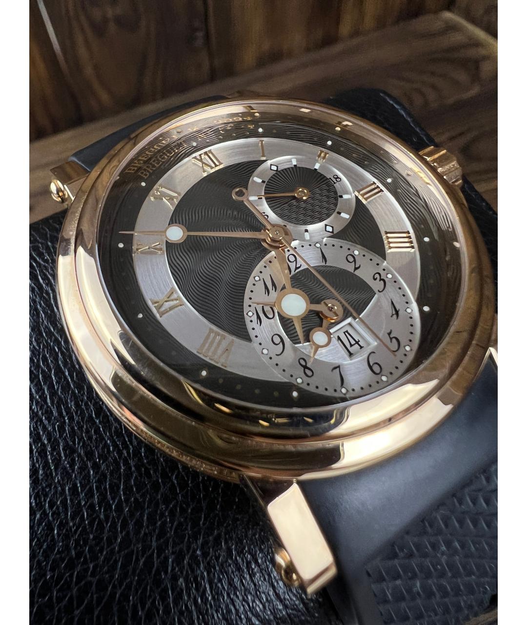 Breguet Черные часы из розового золота, фото 4