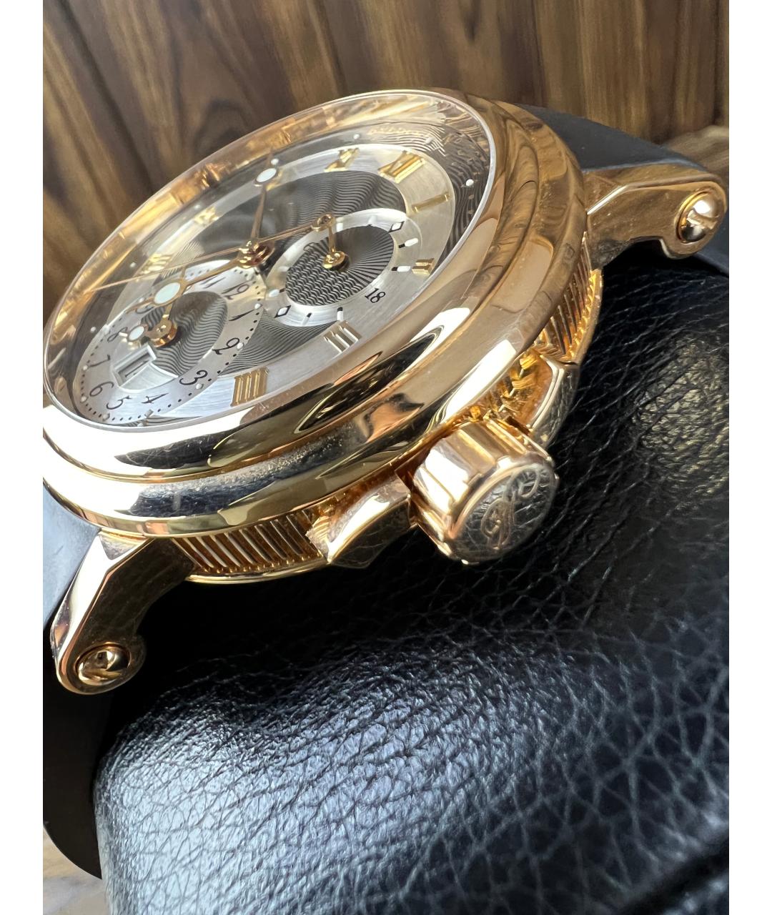 Breguet Черные часы из розового золота, фото 6