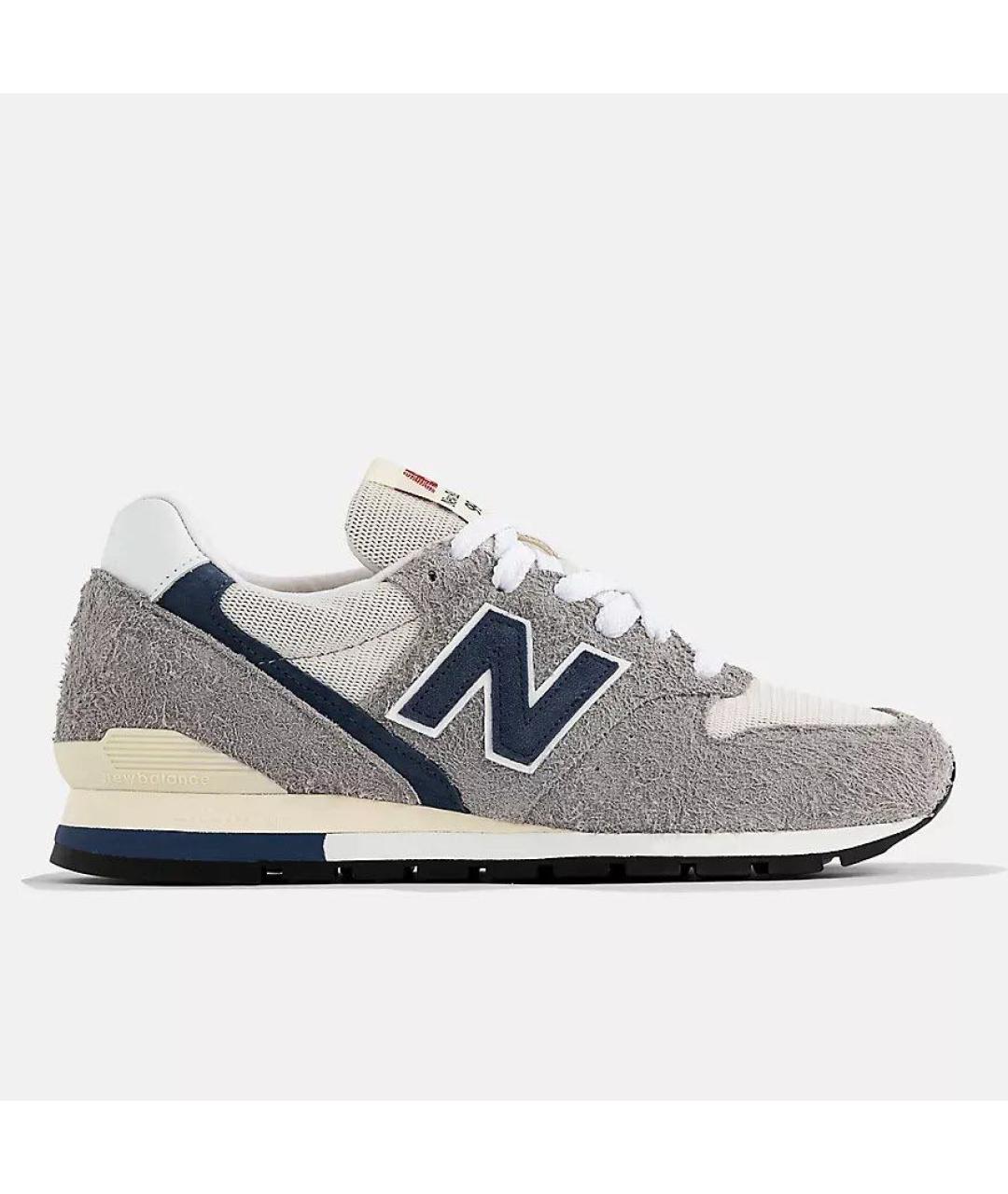 NEW BALANCE Серые кожаные низкие кроссовки / кеды, фото 6