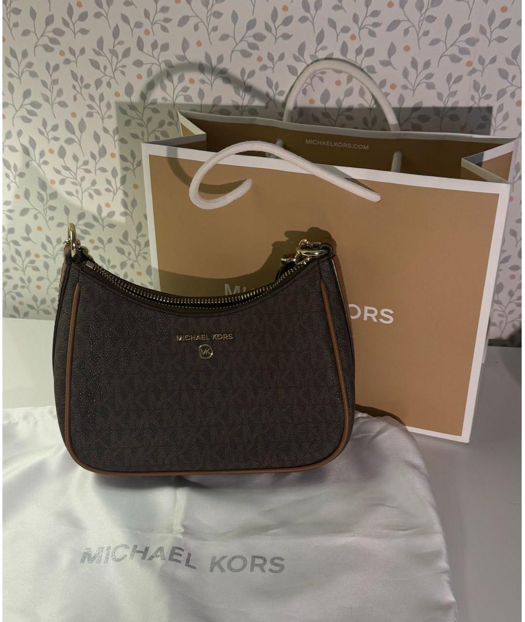 MICHAEL KORS Коричневая сумка через плечо, фото 5
