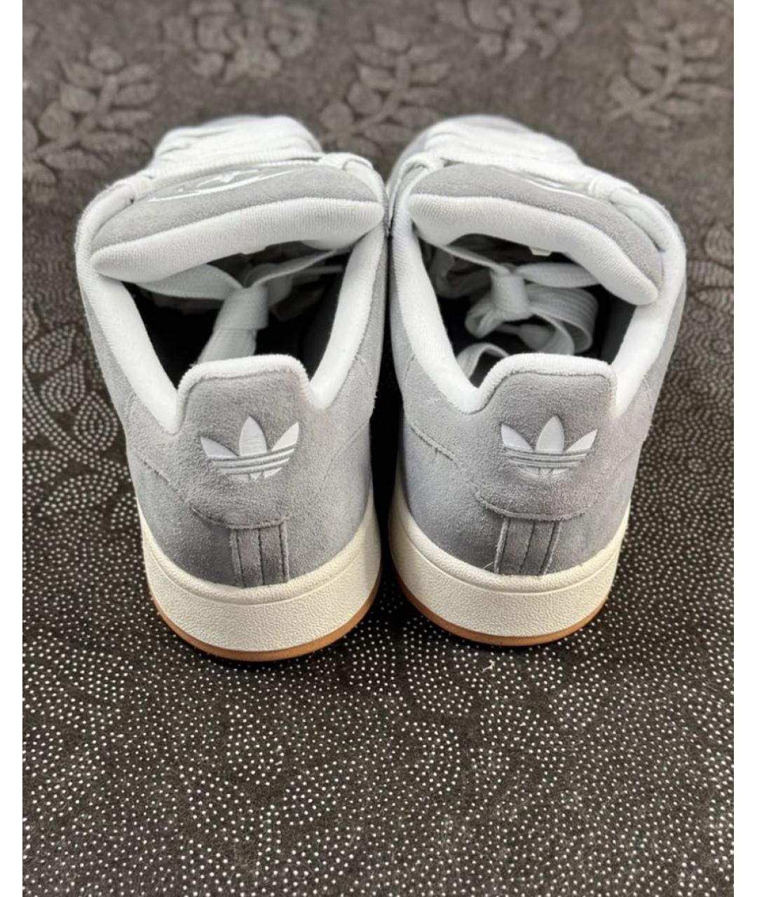 ADIDAS Серые замшевые низкие кроссовки / кеды, фото 8