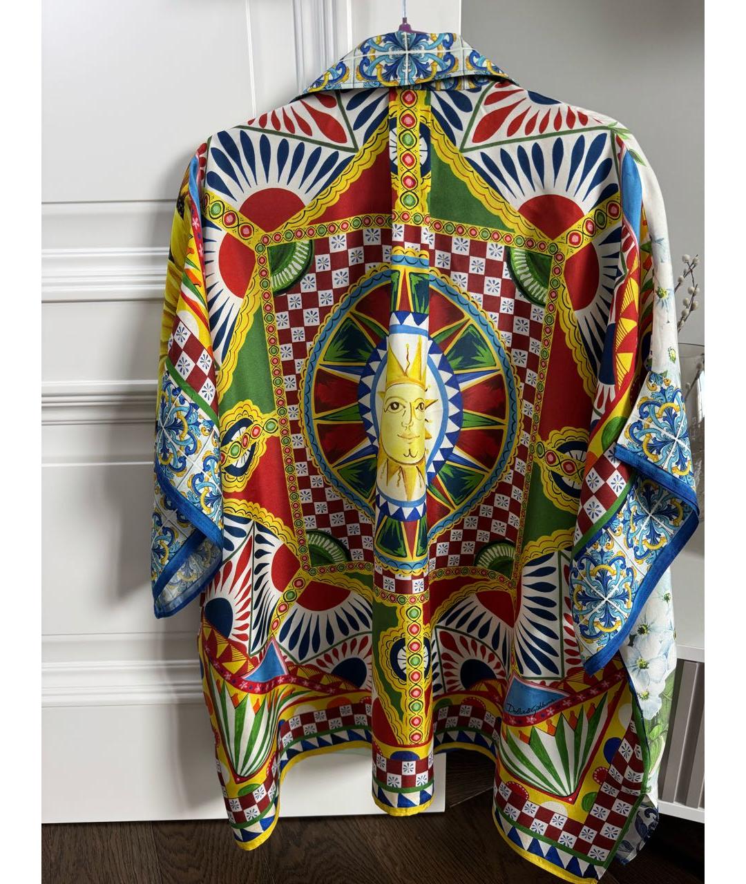 DOLCE&GABBANA Мульти шелковая рубашка, фото 2