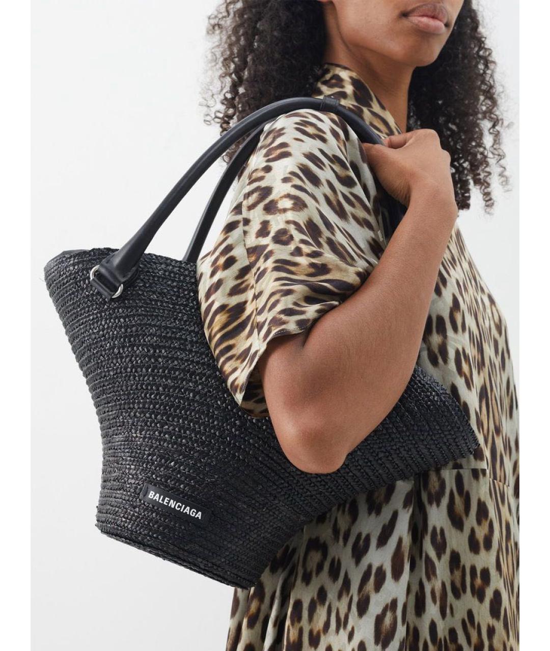 BALENCIAGA Черная сумка тоут, фото 2
