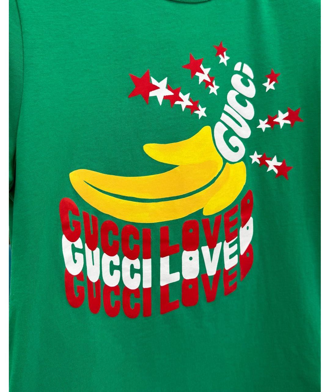 GUCCI Зеленая футболка, фото 2
