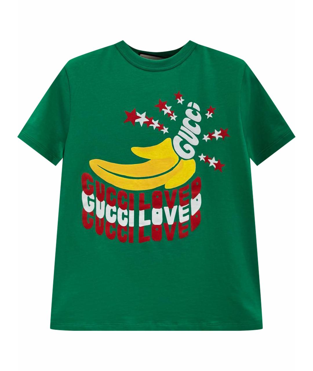 GUCCI Зеленая футболка, фото 1