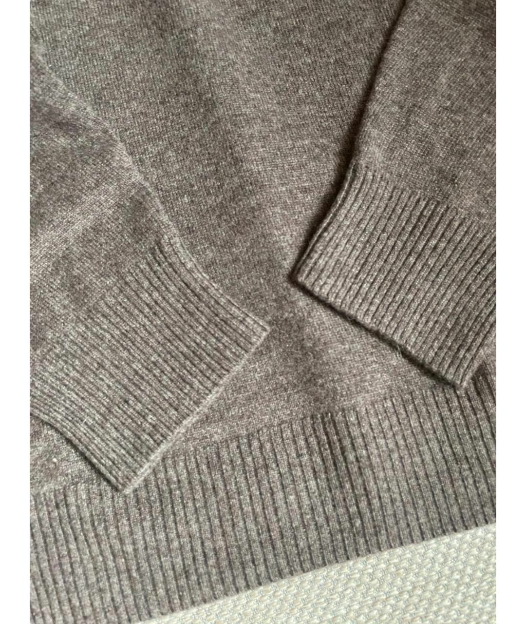 CANALI Коричневый кашемировый джемпер / свитер, фото 6