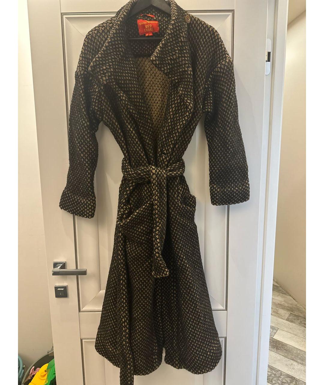 VIVIENNE WESTWOOD Черное шерстяное пальто, фото 5