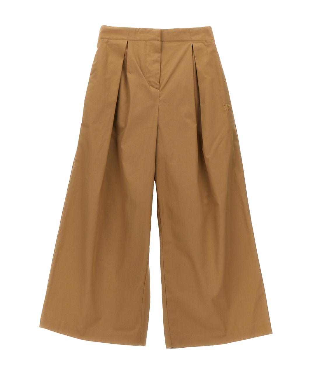 BURBERRY Бежевые брюки и шорты, фото 1