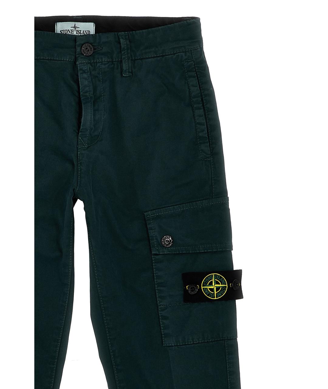 STONE ISLAND Зеленые брюки и шорты, фото 3