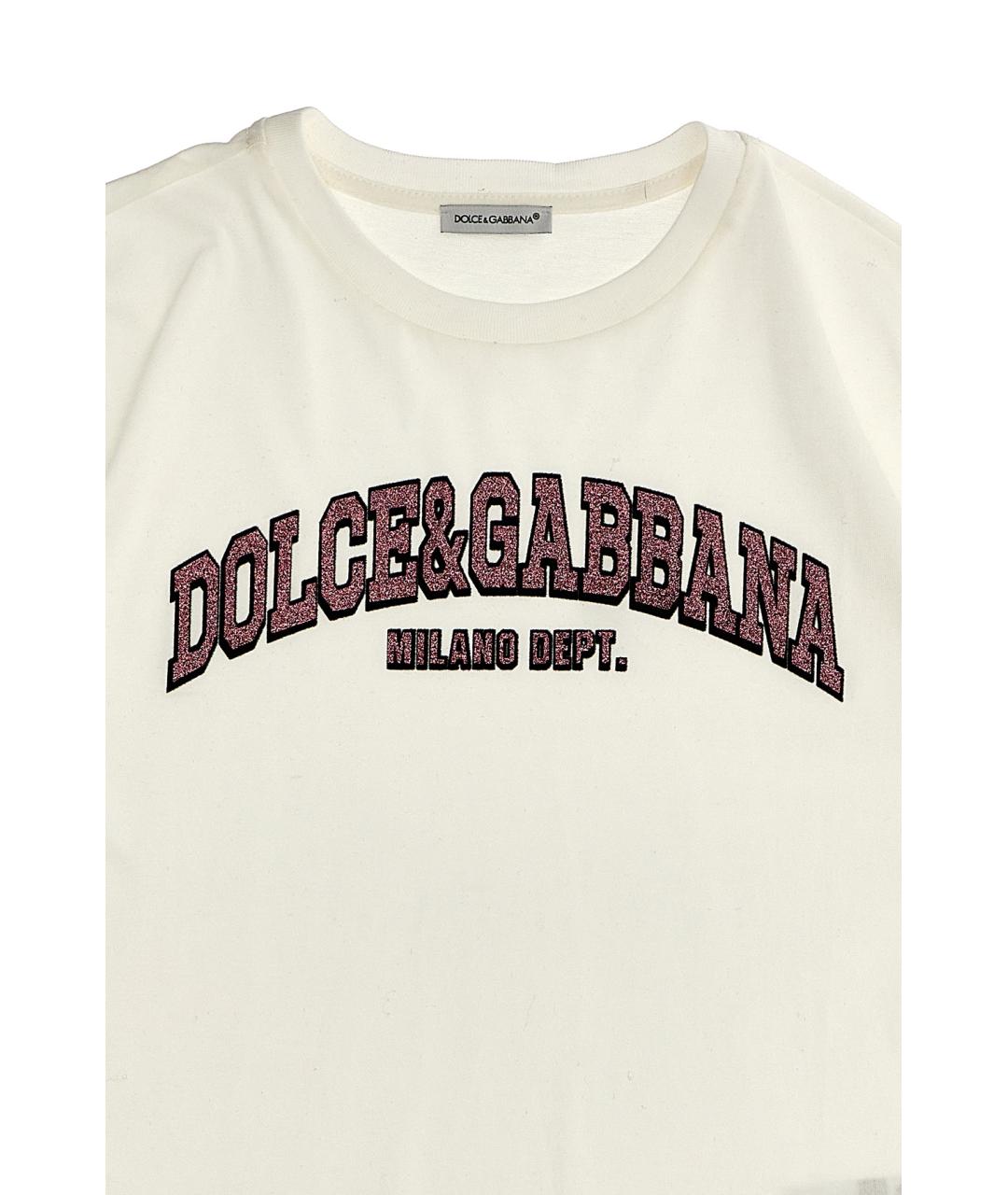 DOLCE&GABBANA Белый детская футболка / топ, фото 3