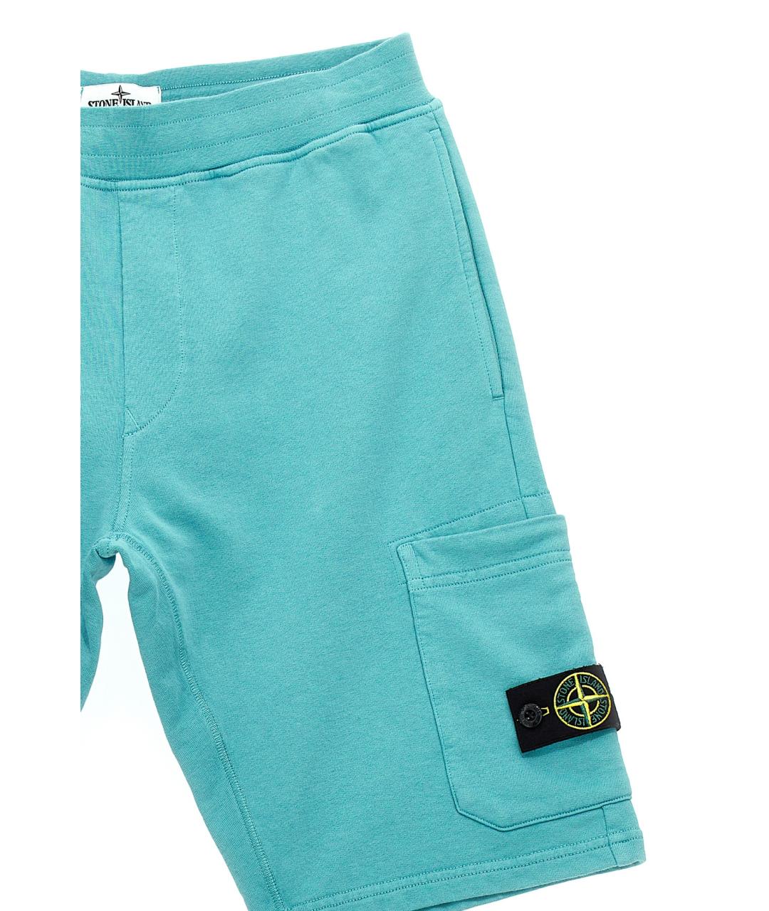 STONE ISLAND Голубые брюки и шорты, фото 3