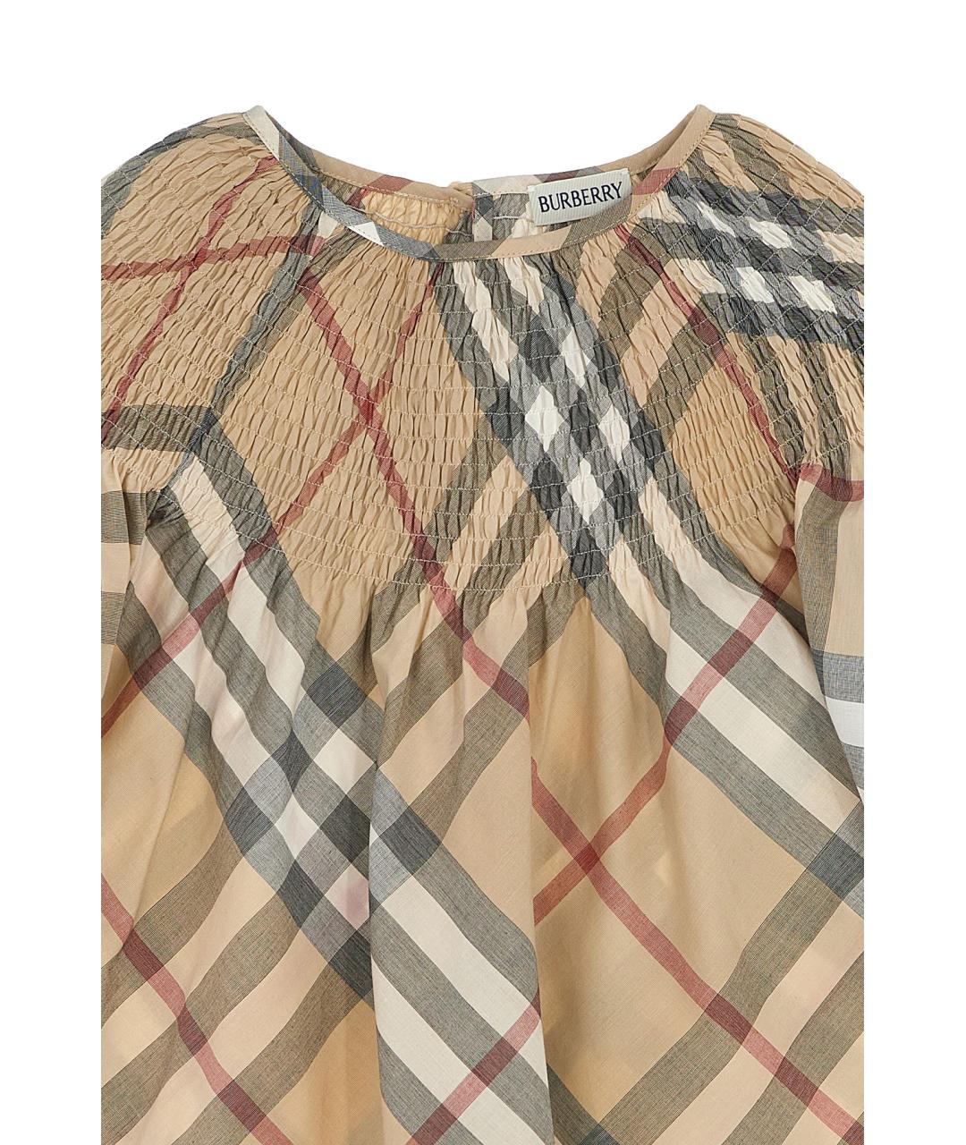 BURBERRY Бежевый детская футболка / топ, фото 3