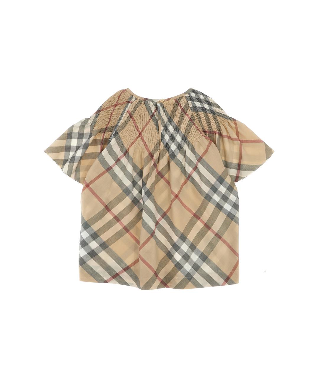 BURBERRY Бежевый детская футболка / топ, фото 2