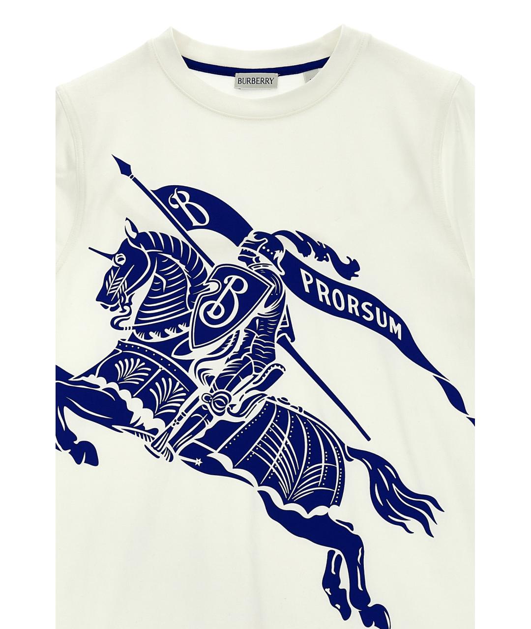 BURBERRY Белая детская футболка, фото 3
