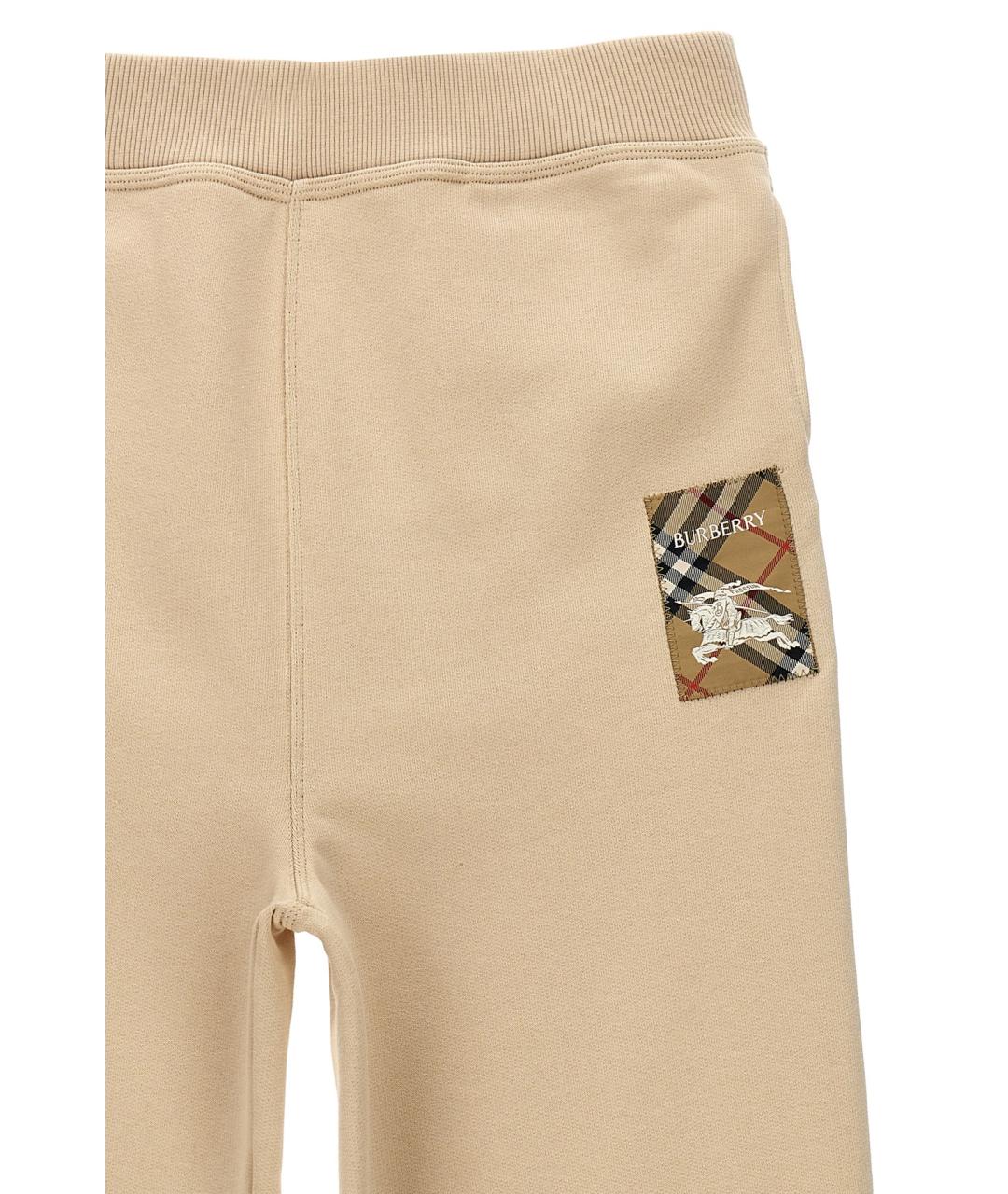 BURBERRY Бежевые брюки и шорты, фото 3