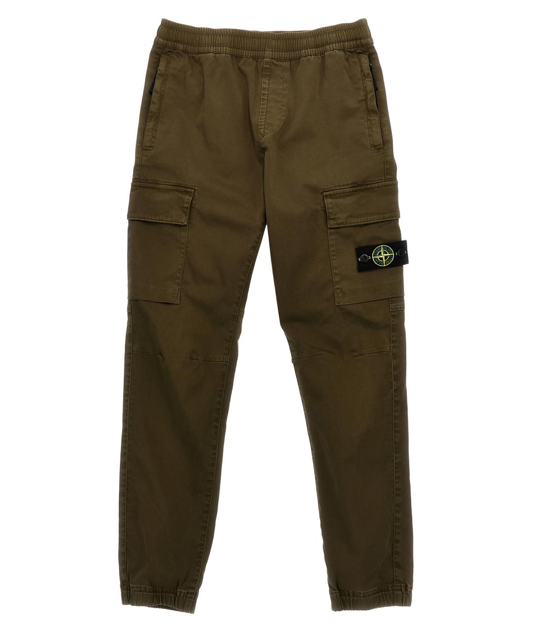 STONE ISLAND Зеленые брюки и шорты, фото 1