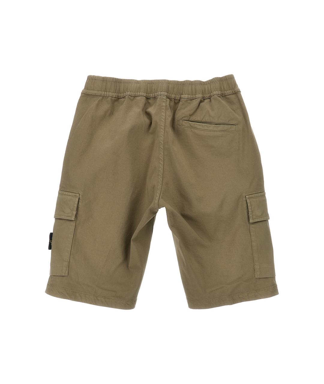 STONE ISLAND Бежевые брюки и шорты, фото 2
