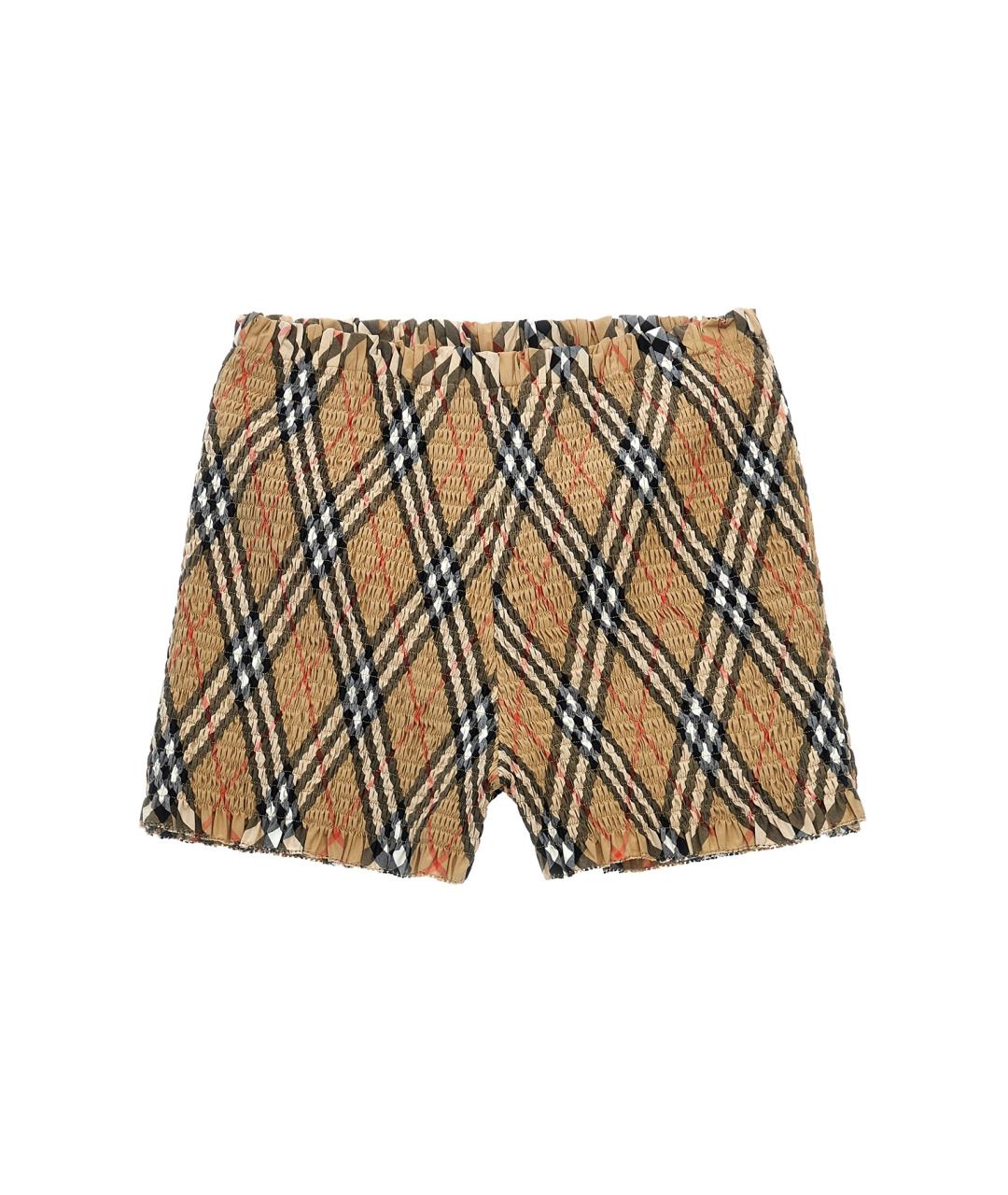 BURBERRY Бежевые брюки и шорты, фото 1