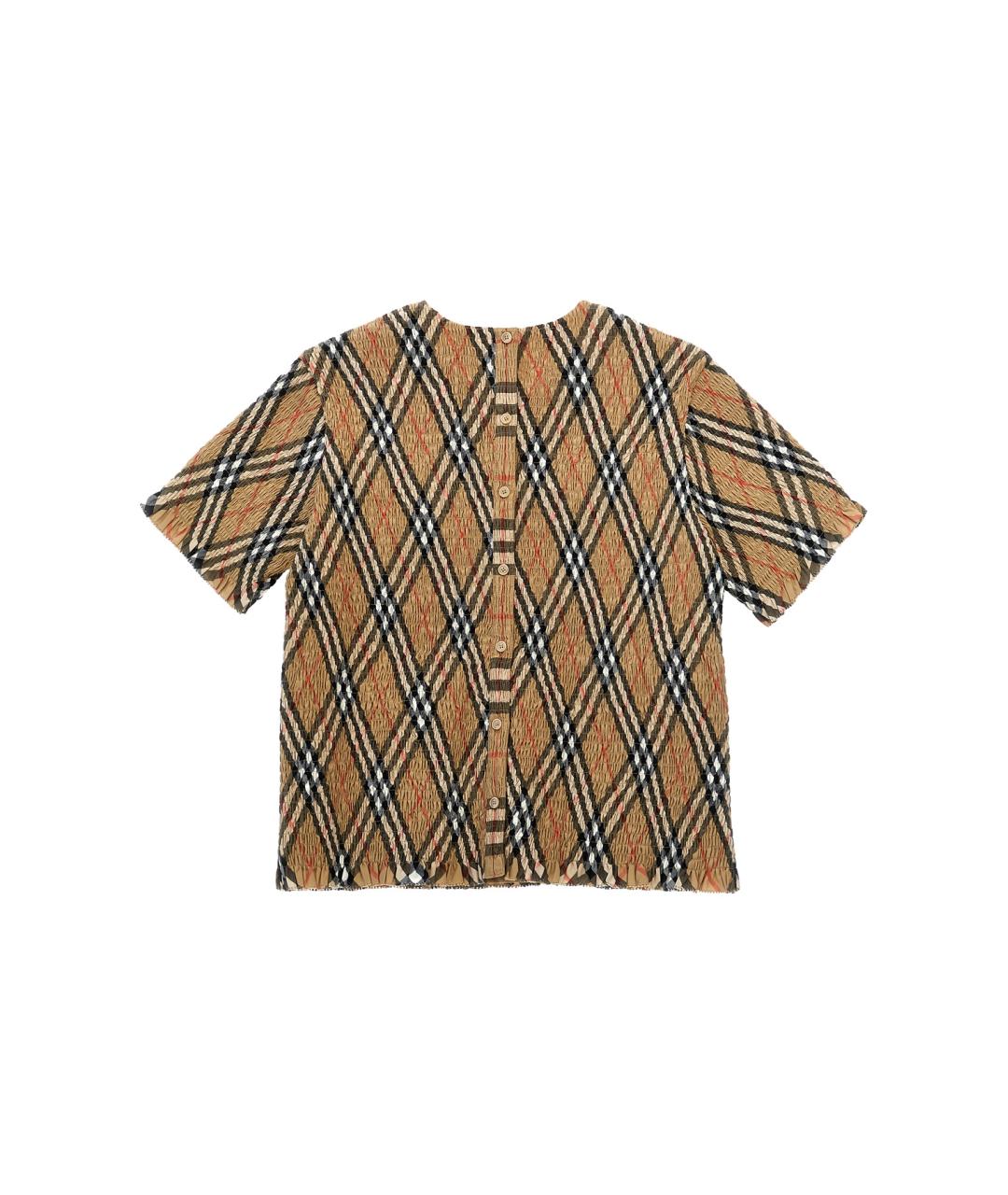 BURBERRY Бежевый детская футболка / топ, фото 2