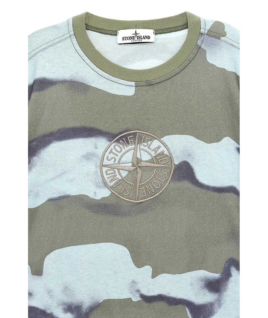 STONE ISLAND Мульти детская футболка, фото 3