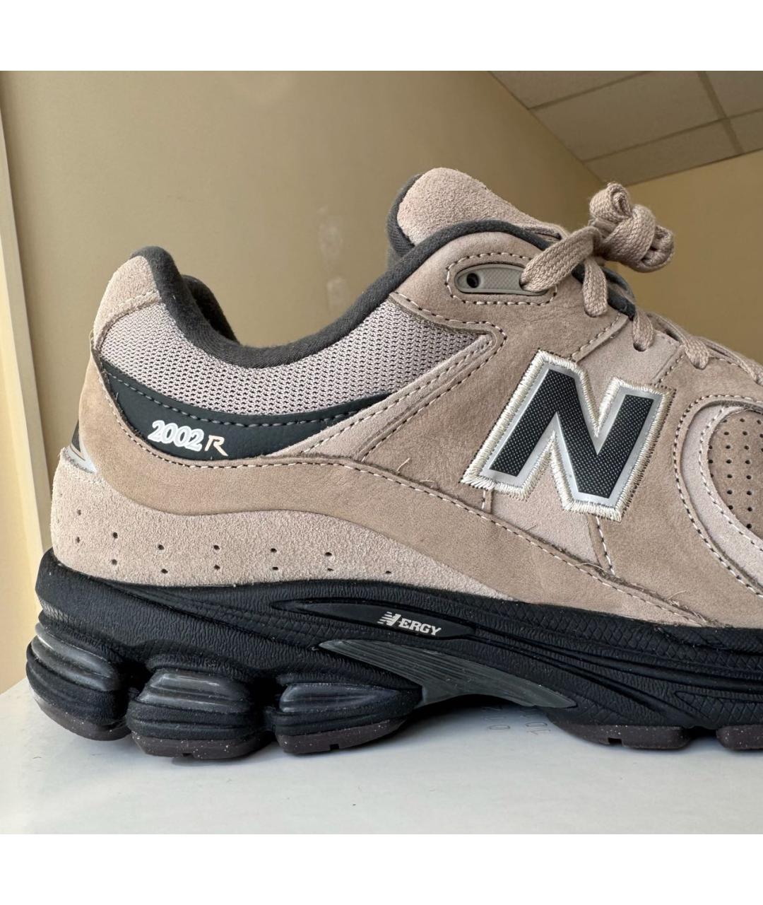 NEW BALANCE Бежевые замшевые низкие кроссовки / кеды, фото 5