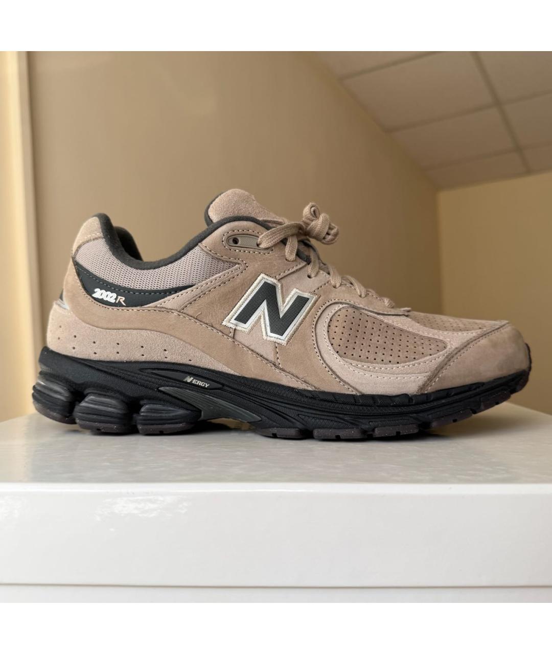 NEW BALANCE Бежевые замшевые низкие кроссовки / кеды, фото 8